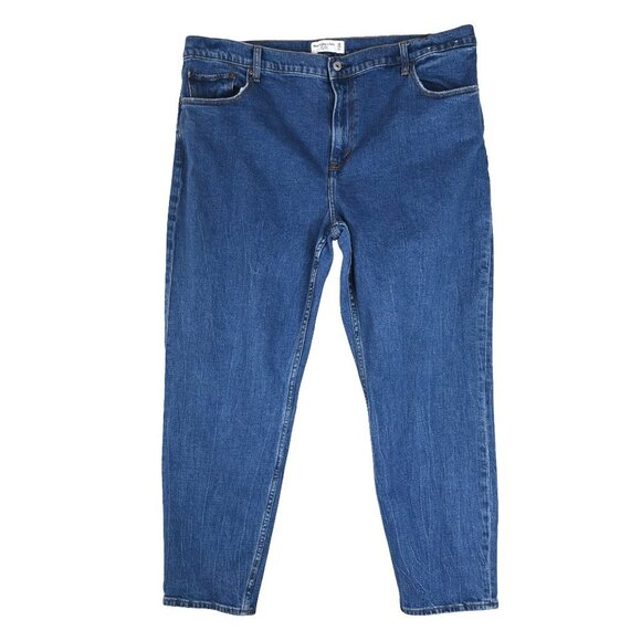 Abercrombie Mom Jeans High Rise 35 20 L Long  Soft Grunge Preppy - Picture 1 of 8